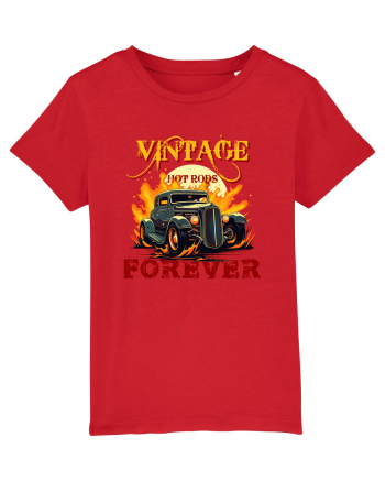 VINTAGE HOT RODS FOREVER Red