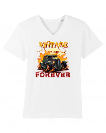 VINTAGE HOT RODS FOREVER White