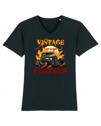 VINTAGE HOT RODS FOREVER Black