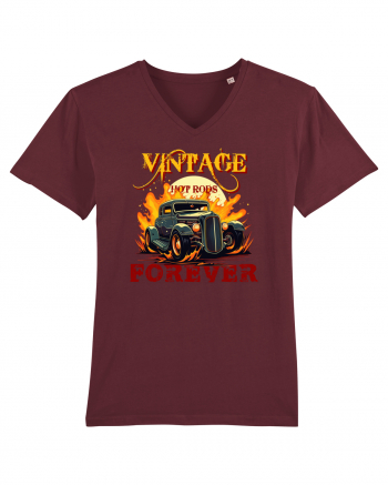 VINTAGE HOT RODS FOREVER Burgundy