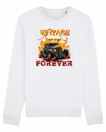 VINTAGE HOT RODS FOREVER White