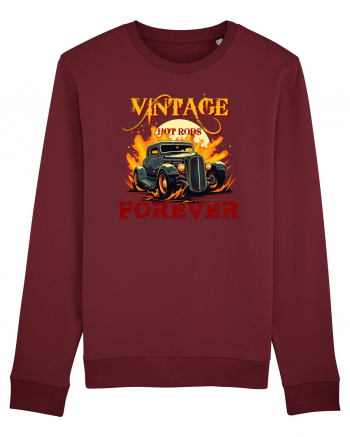 VINTAGE HOT RODS FOREVER Burgundy