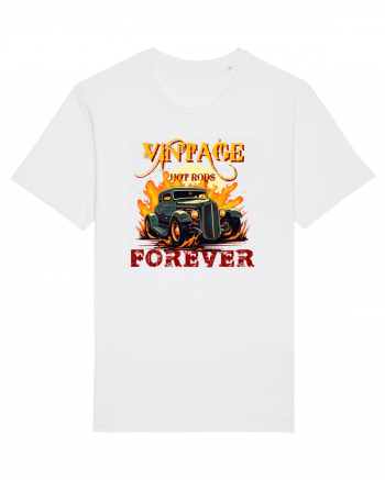 VINTAGE HOT RODS FOREVER White