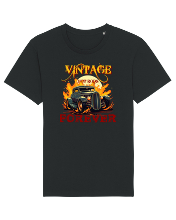VINTAGE HOT RODS FOREVER Black