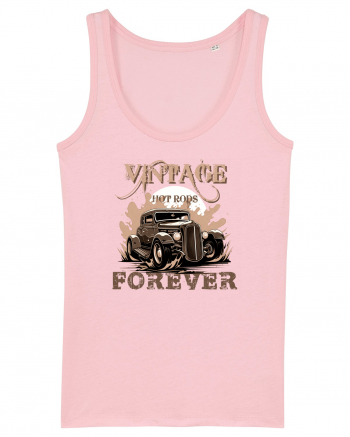 VINTAGE HOT RODS FOREVER 2 Cotton Pink