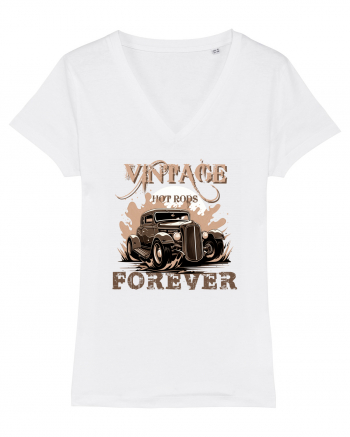 VINTAGE HOT RODS FOREVER 2 White