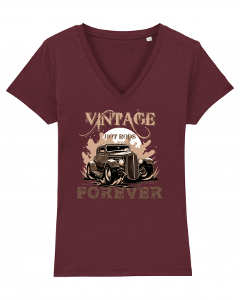 VINTAGE HOT RODS FOREVER 2 Burgundy