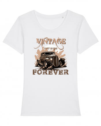 VINTAGE HOT RODS FOREVER 2 White