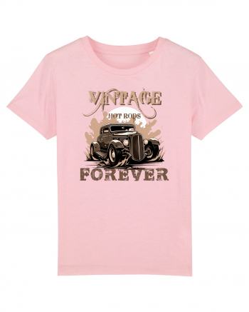 VINTAGE HOT RODS FOREVER 2 Cotton Pink