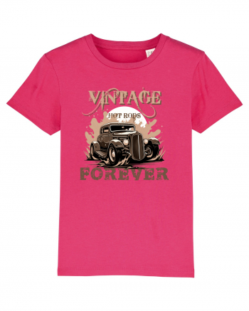 VINTAGE HOT RODS FOREVER 2 Raspberry