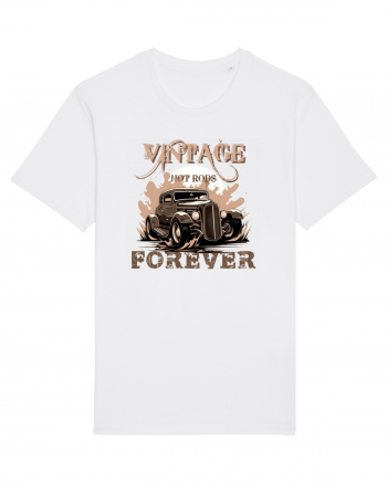 VINTAGE HOT RODS FOREVER 2 White