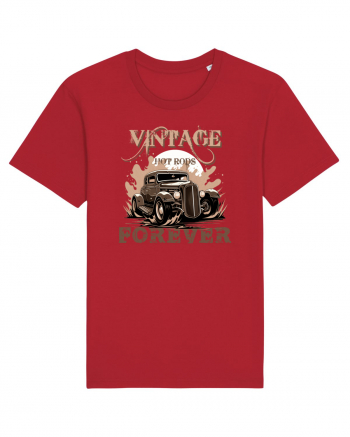 VINTAGE HOT RODS FOREVER 2 Red