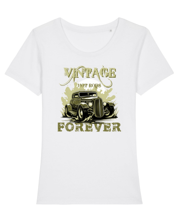 VINTAGE HOT RODS FOREVER 3 White