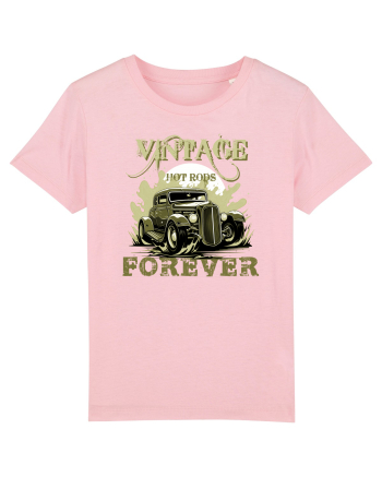 VINTAGE HOT RODS FOREVER 3 Cotton Pink