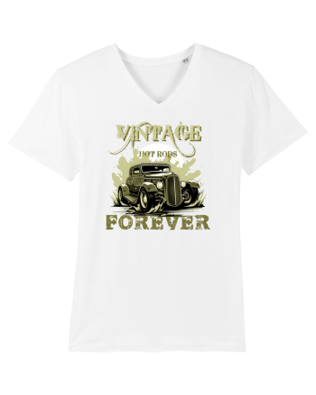 VINTAGE HOT RODS FOREVER 3 White