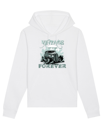 VINTAGE HOT RODS FOREVER 4 White