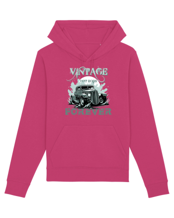 VINTAGE HOT RODS FOREVER 4 Raspberry
