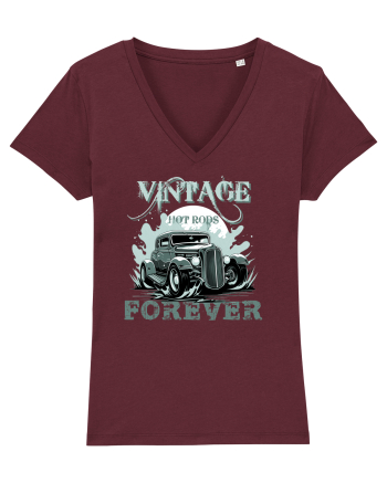 VINTAGE HOT RODS FOREVER 4 Burgundy