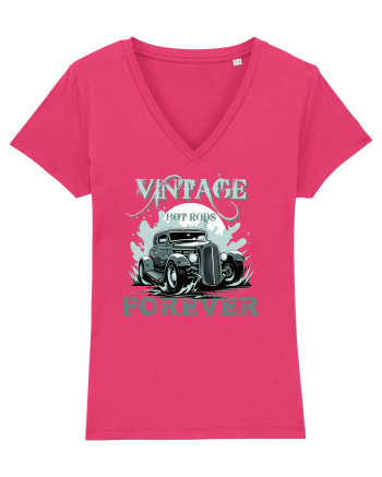 VINTAGE HOT RODS FOREVER 4 Raspberry