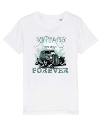 VINTAGE HOT RODS FOREVER 4 White