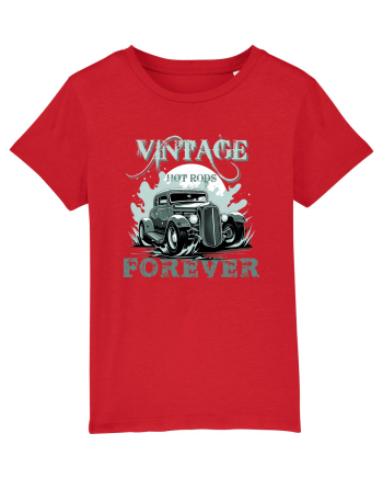 VINTAGE HOT RODS FOREVER 4 Red