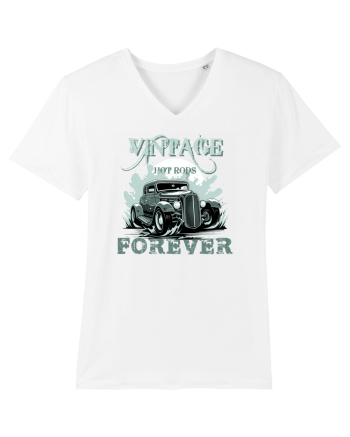 VINTAGE HOT RODS FOREVER 4 White
