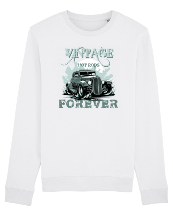 VINTAGE HOT RODS FOREVER 4 White