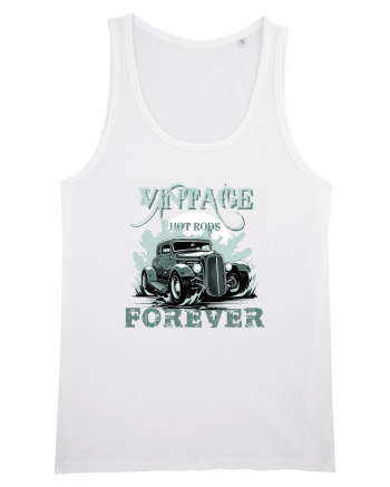 VINTAGE HOT RODS FOREVER 4 White