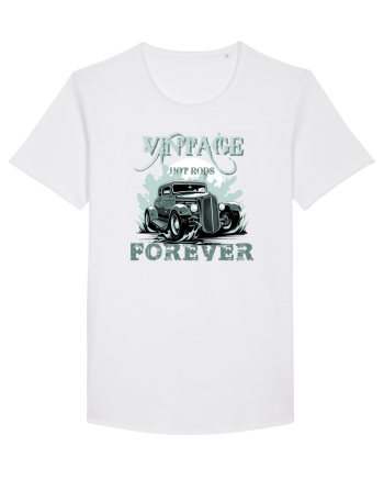 VINTAGE HOT RODS FOREVER 4 White