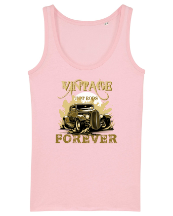 VINTAGE HOT RODS FOREVER 5 Cotton Pink
