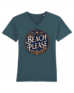 Beach please Tricou mânecă scurtă guler V Bărbat Presenter