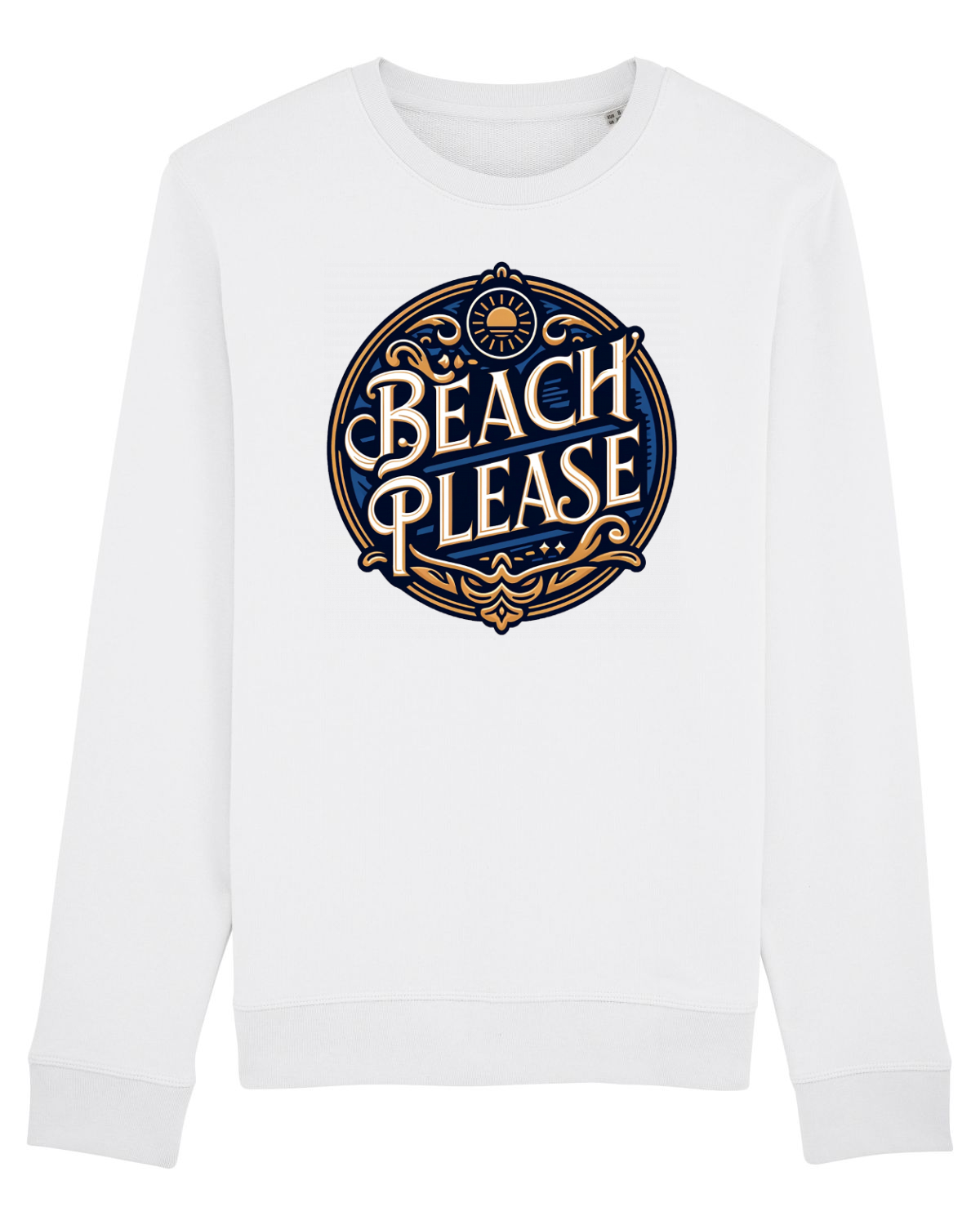Bluză mânecă lungă Unisex Rise White