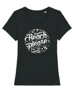 Beach please Tricou mânecă scurtă guler larg fitted Damă Expresser