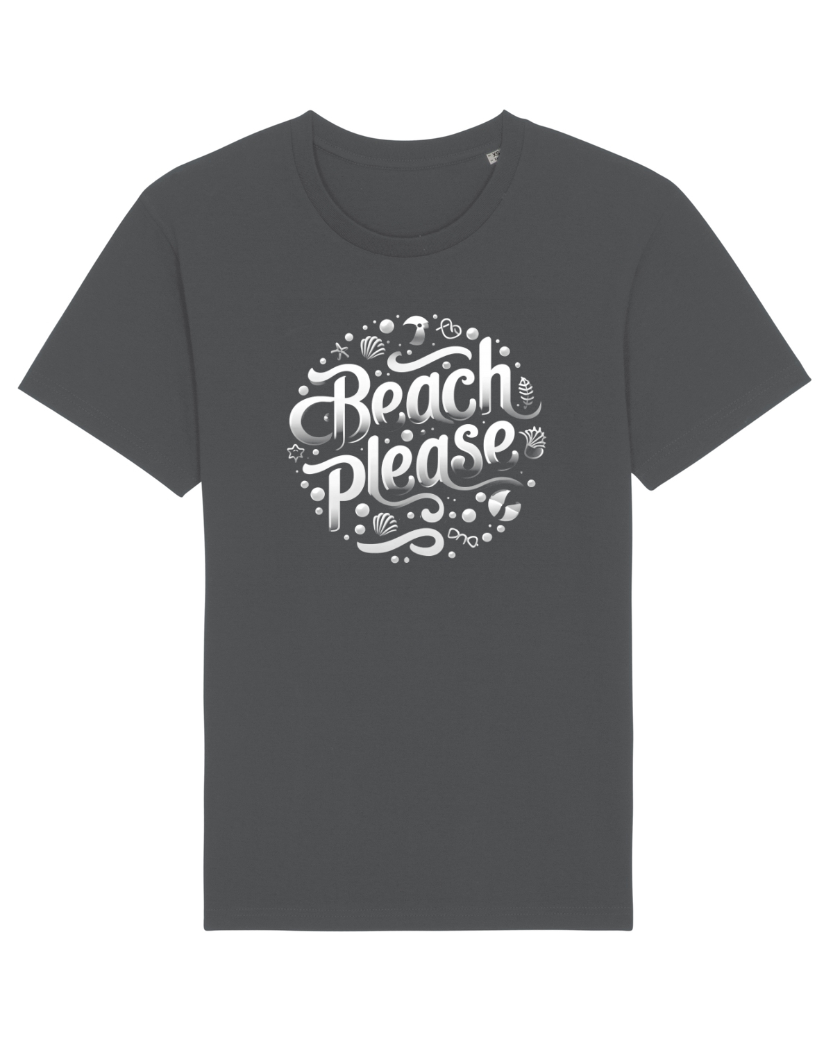 Tricou mânecă scurtă Unisex Rocker Anthracite