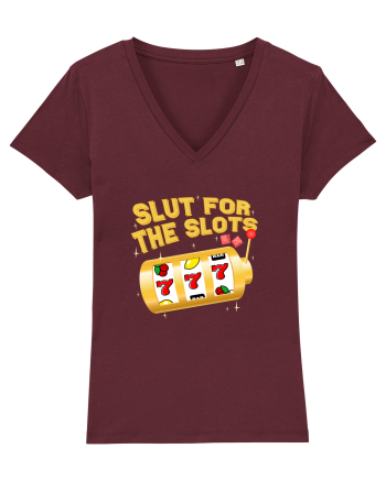 Slut for the slots Burgundy