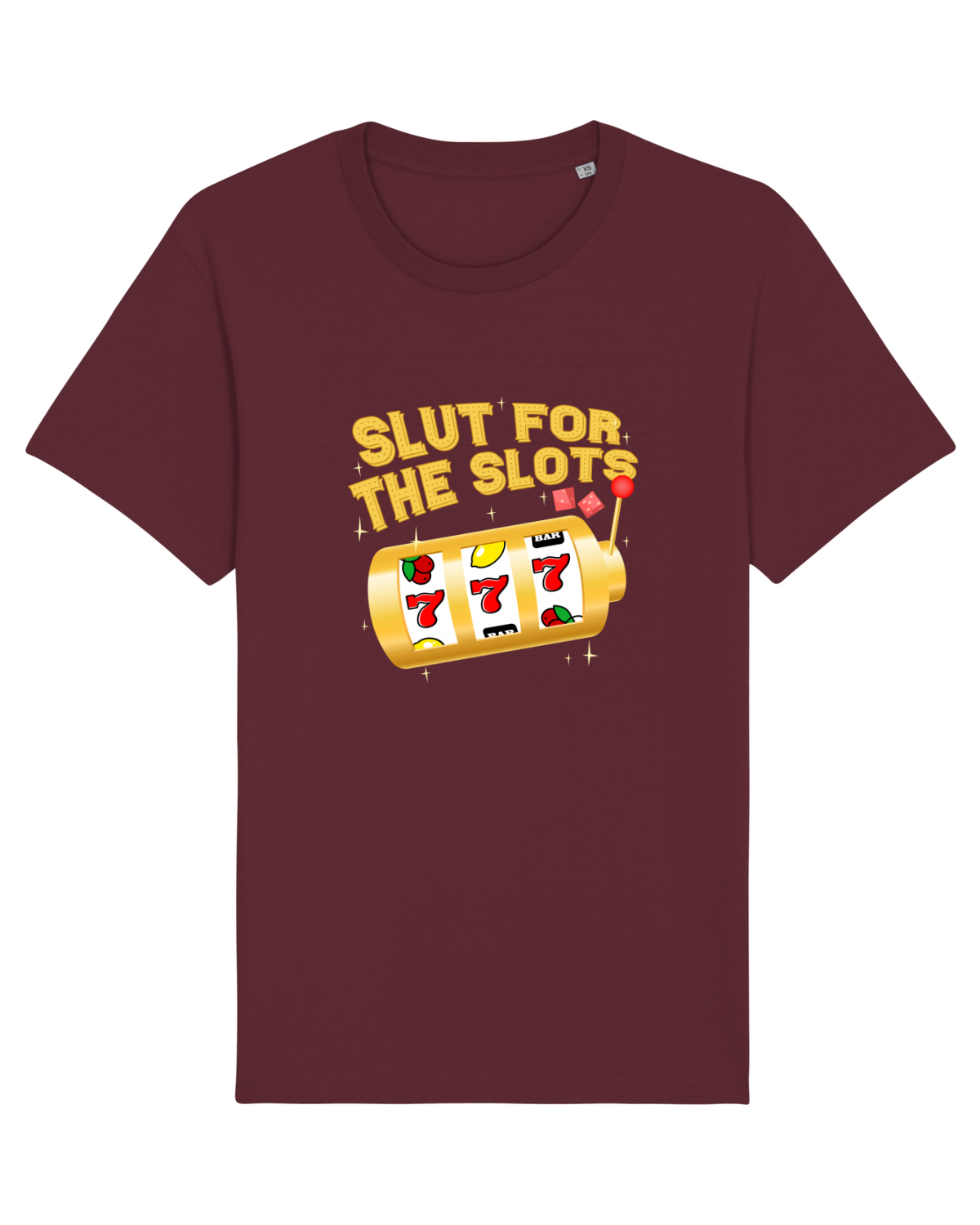Tricou mânecă scurtă Unisex Rocker Burgundy