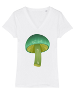 Magic mushroom Tricou mânecă scurtă guler V Damă Evoker