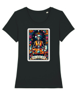 Death Before Decaf Tricou mânecă scurtă guler larg fitted Damă Expresser