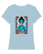 The Nurse (blue) Tricou mânecă scurtă guler larg fitted Damă Expresser