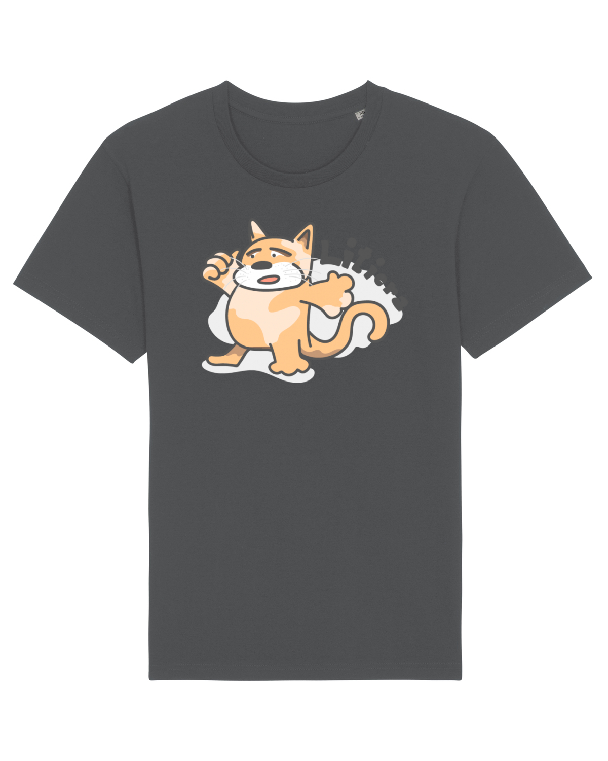 Tricou mânecă scurtă Unisex Rocker Anthracite