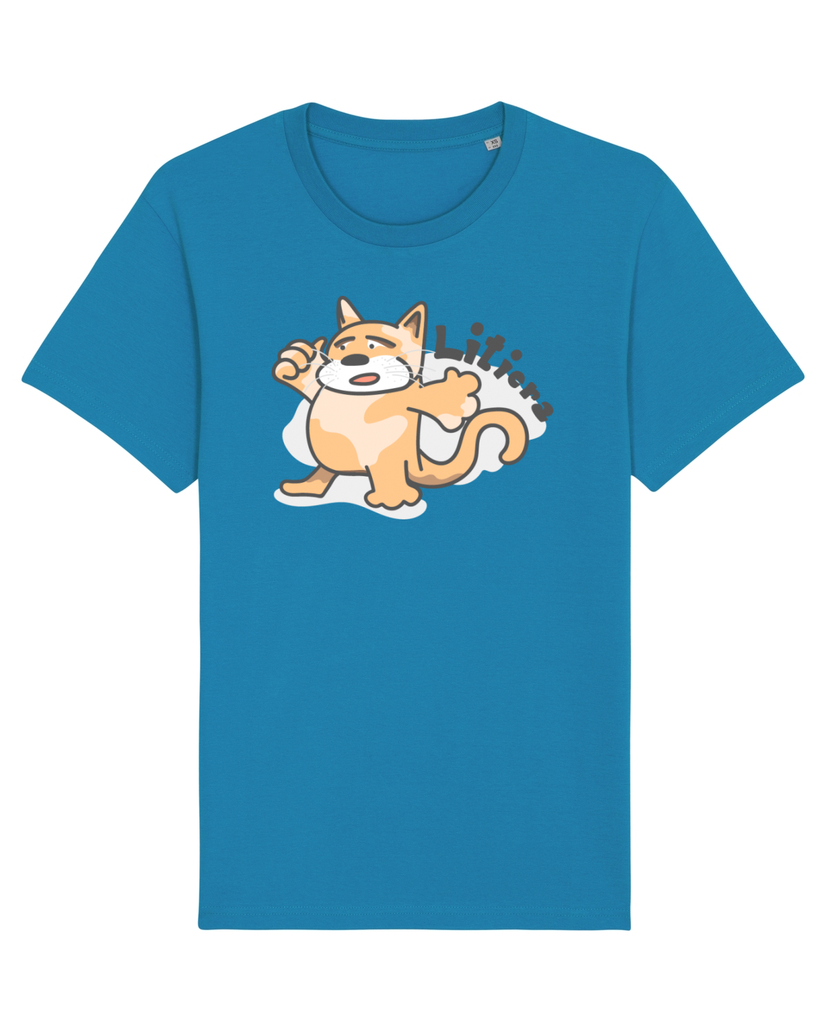 Tricou mânecă scurtă Unisex Rocker Azur