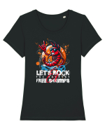 Crevetele rock Let's Rock Shrimp Tricou mânecă scurtă guler larg fitted Damă Expresser