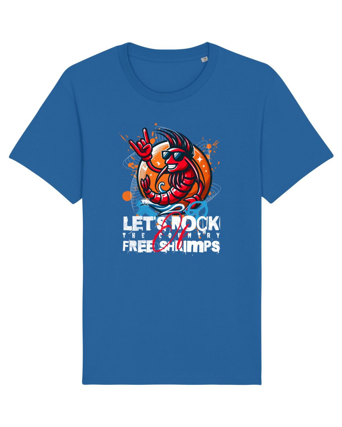 Tricou mânecă scurtă Unisex Rocker Royal Blue