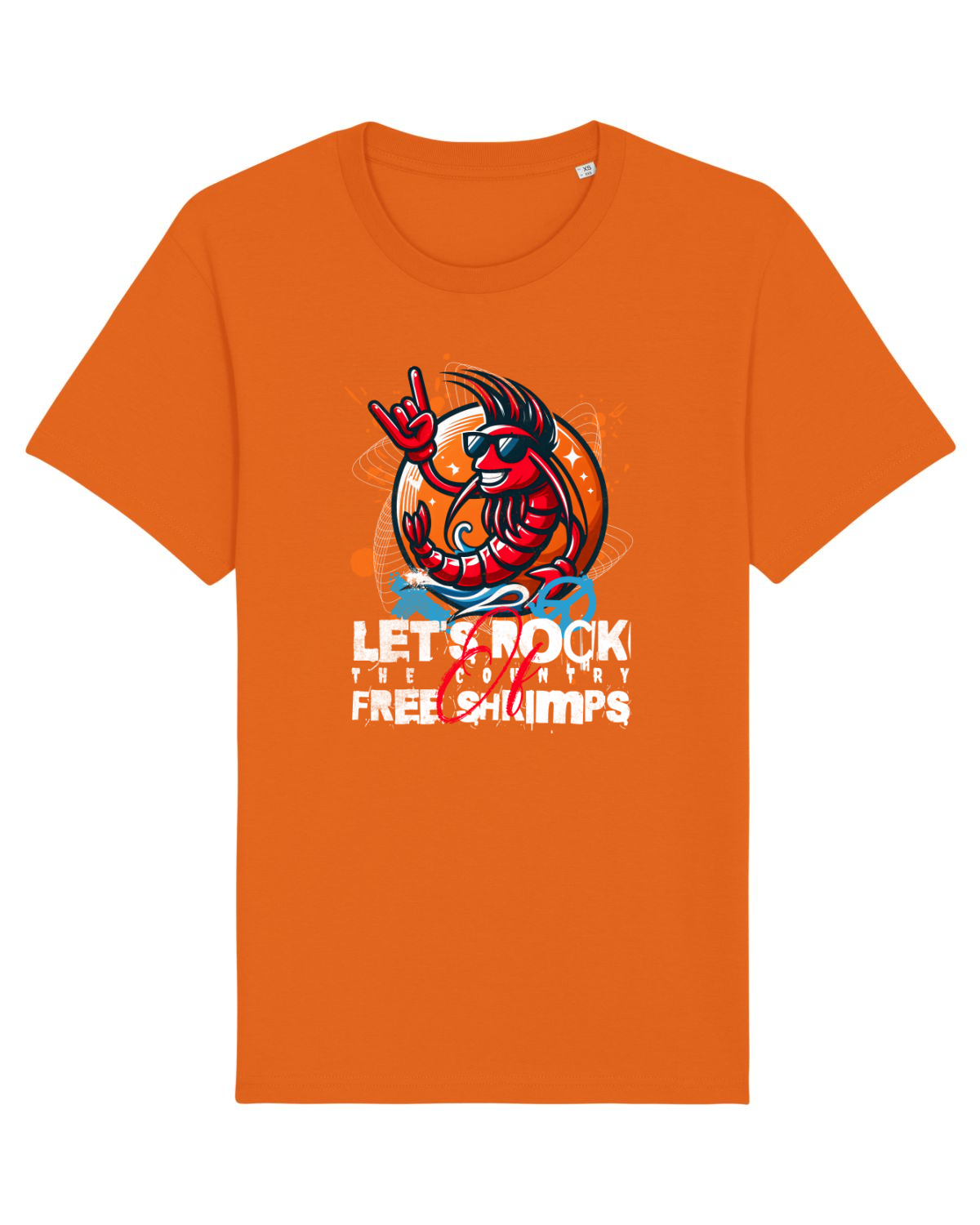 Tricou mânecă scurtă Unisex Rocker Bright Orange
