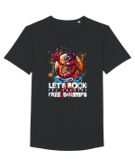 Crevetele rock Let's Rock Shrimp Tricou mânecă scurtă guler larg Bărbat Skater