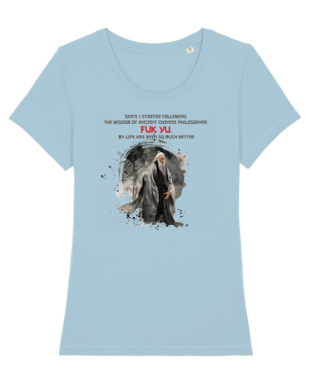 Ancient chinese philosopher FUK YU  Sky Blue