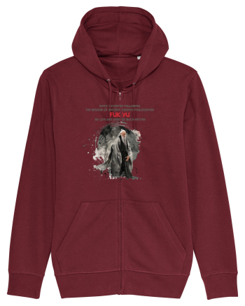 Ancient chinese philosopher FUK YU  2 Burgundy