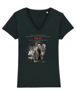 Ancient chinese philosopher FUK YU  2 Tricou mânecă scurtă guler V Damă Evoker