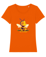 BEE YOURSELF Tricou mânecă scurtă guler larg fitted Damă Expresser