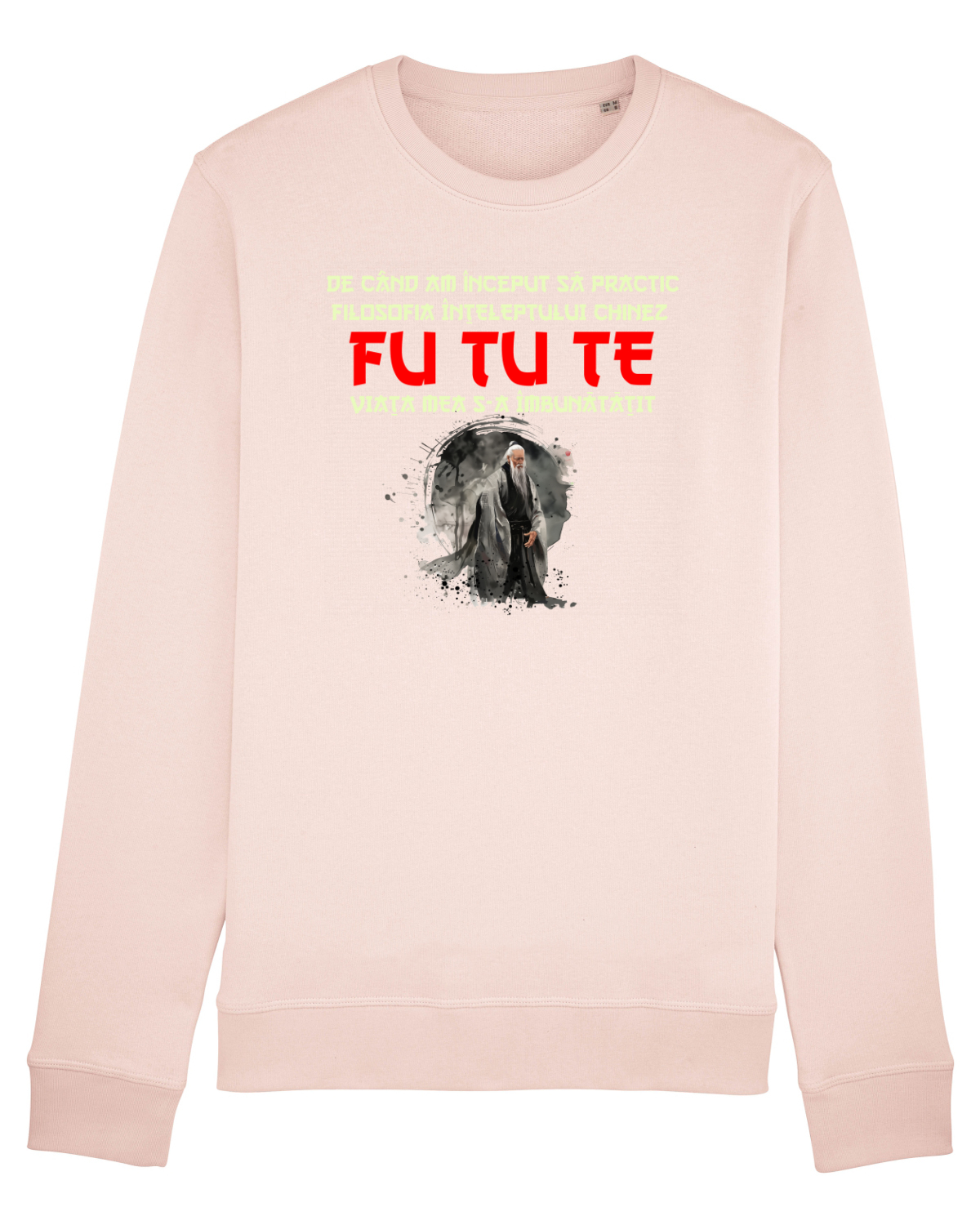 Bluză mânecă lungă Unisex Rise Candy Pink
